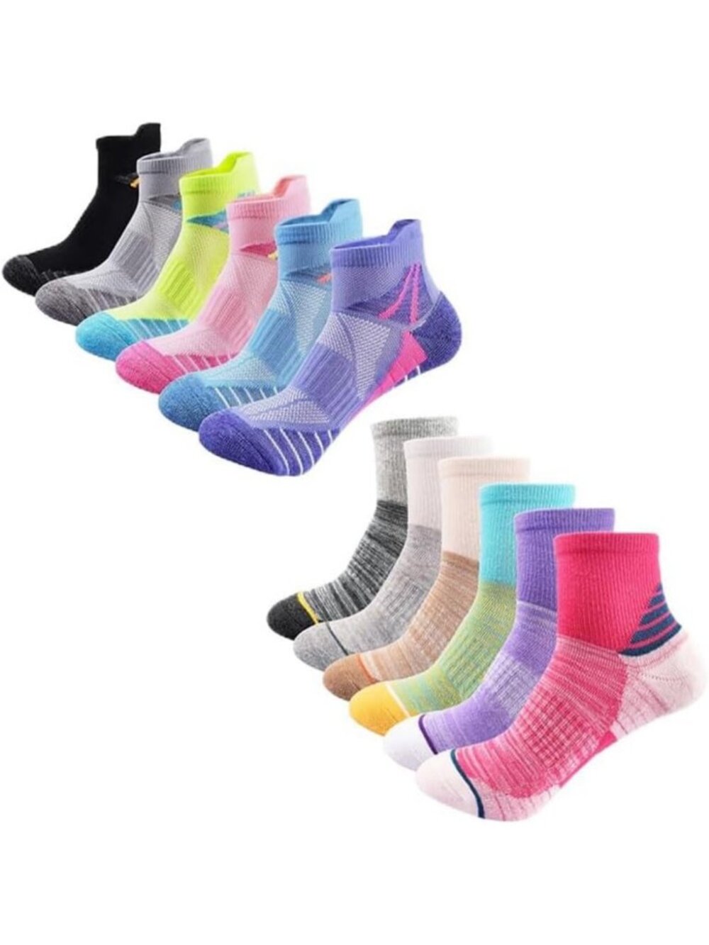 Cushioned Ankle Socks for Women | Breathable Athletic Performance Tab Cotton